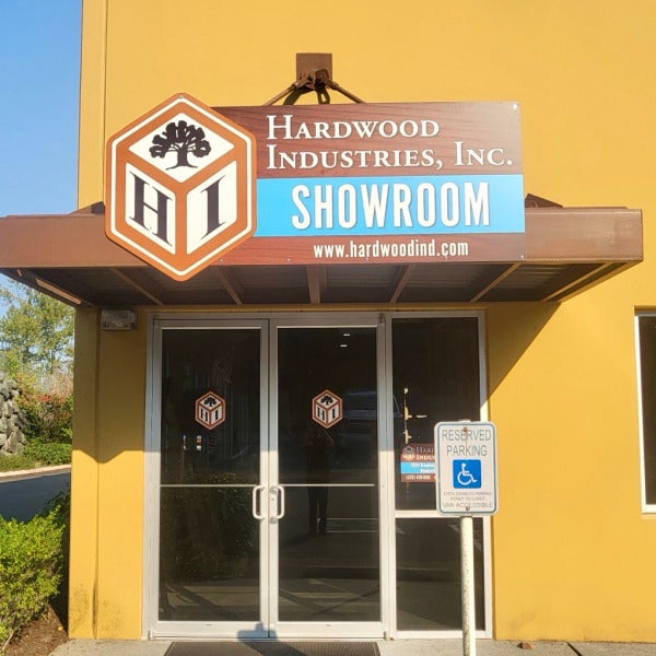Bold Custom Signage Brands Storefront - Hardwood Industries, Kent, WA