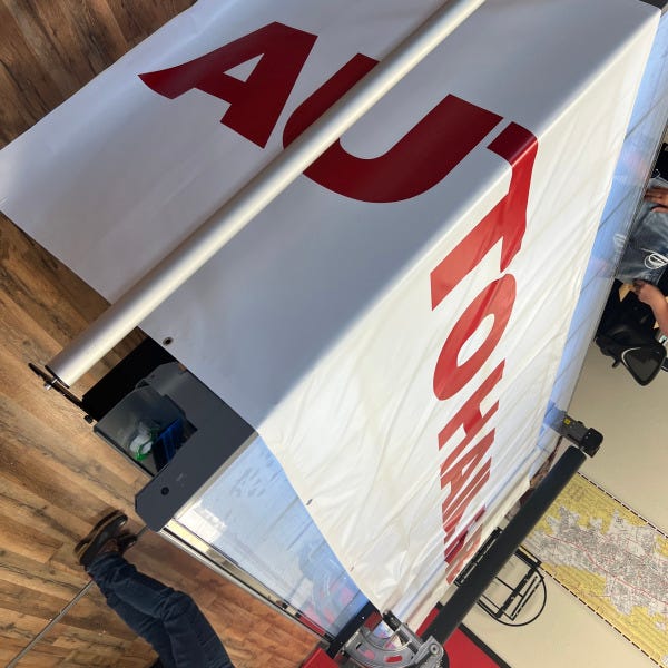 Large Banner under production