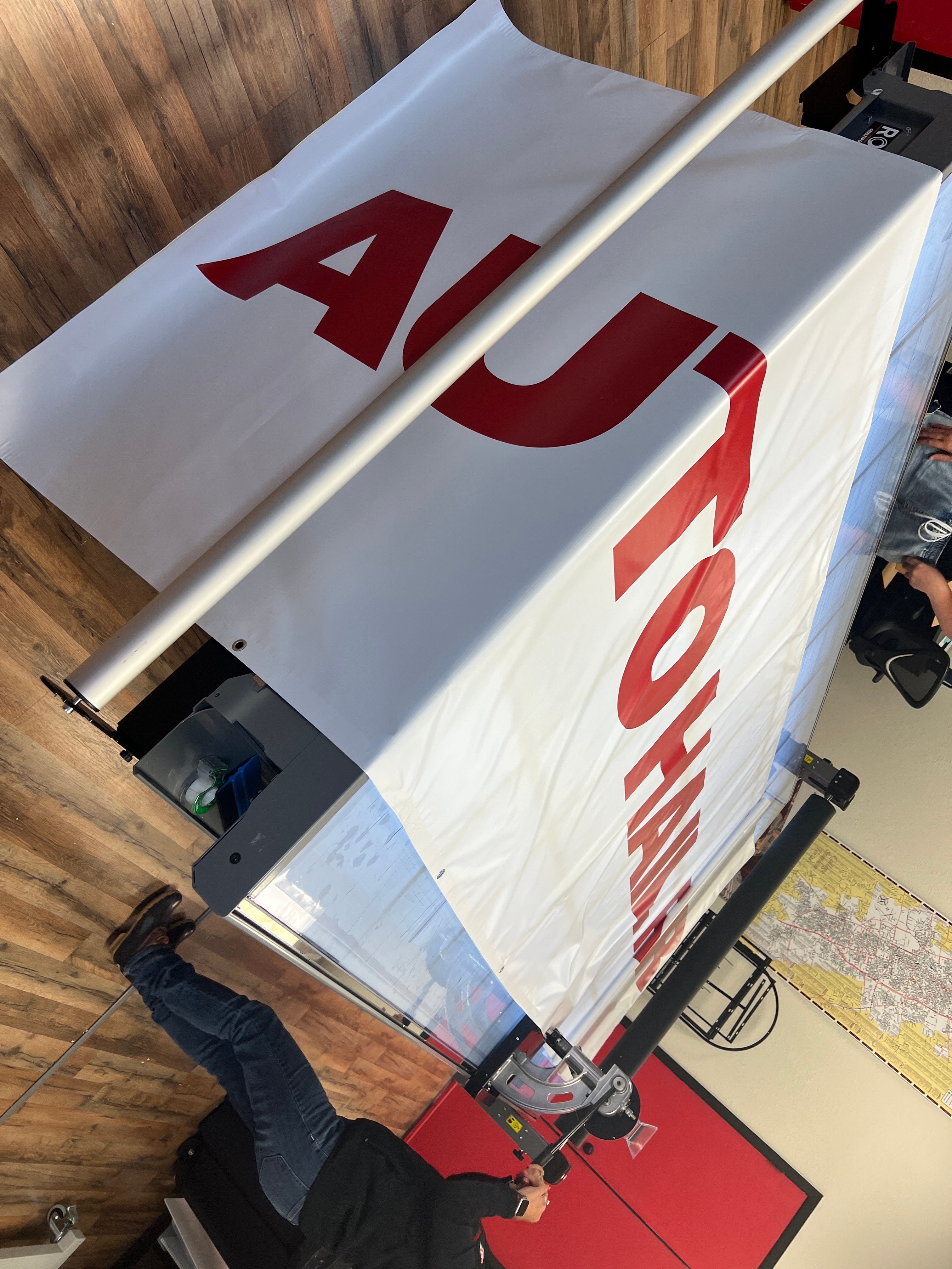 Large Banner under production