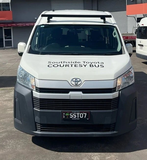 Simple black cut vinyl graphics are a great, low cost option for vehicle signage!