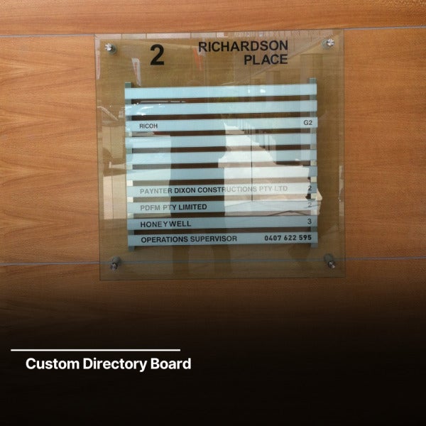 Directory Board Office Fit-out (CBRE) | From the Archives