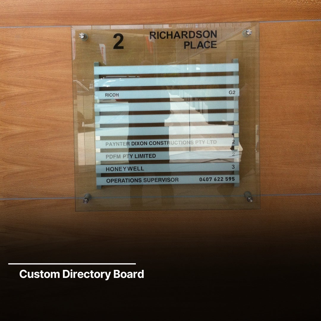 Directory Board Office Fit-out (CBRE) | From the Archives