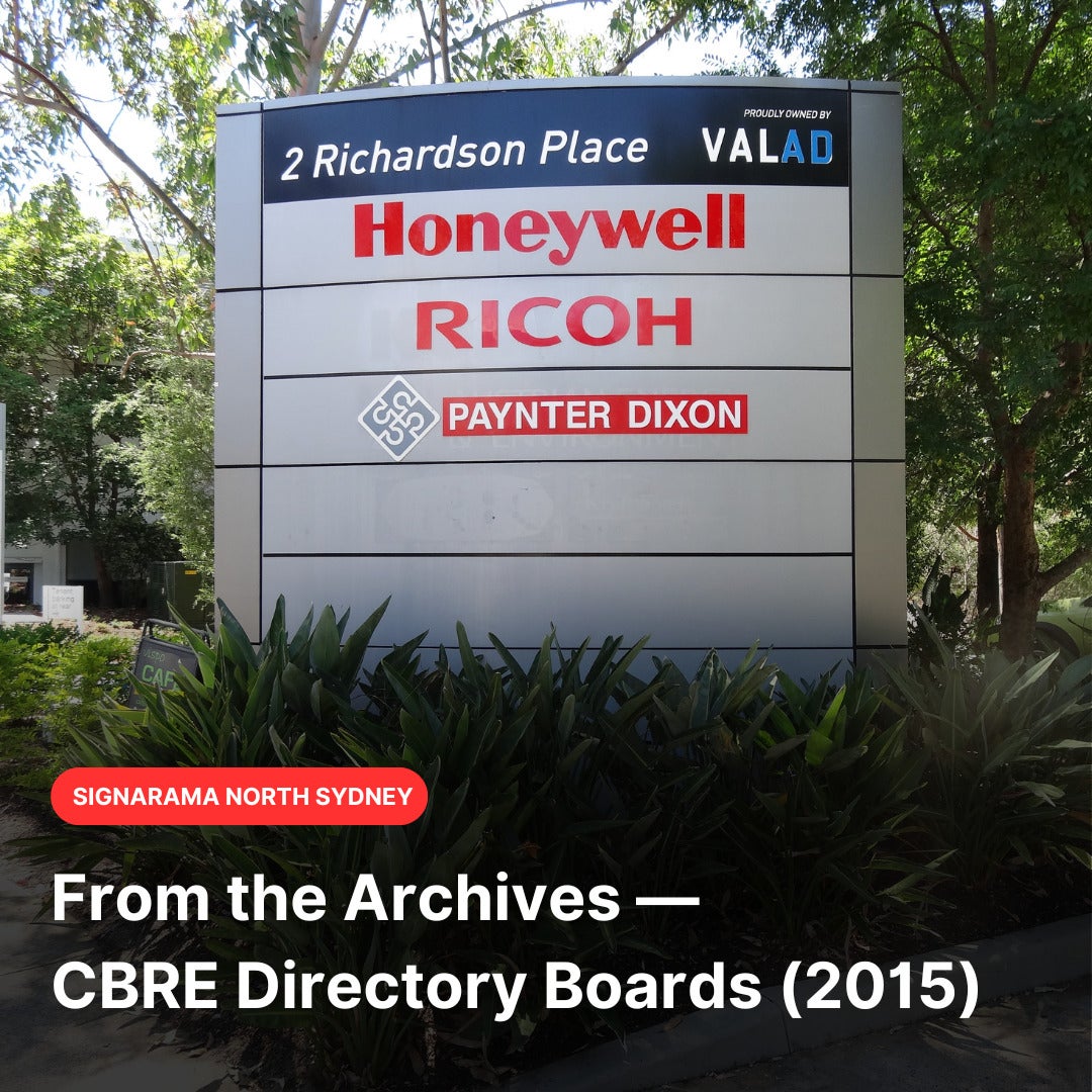 Directory Board Office Fit-out (CBRE) | From the Archives