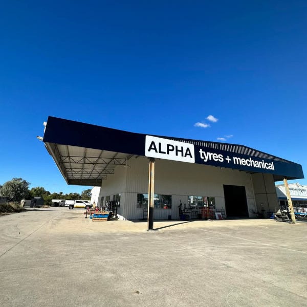 Alpha Tyres Fascia