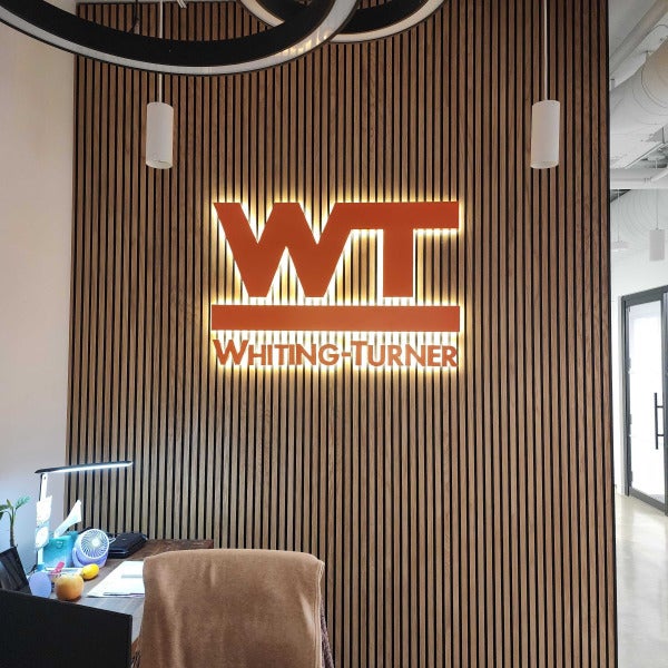 Whiting Turner Illuminated Sign