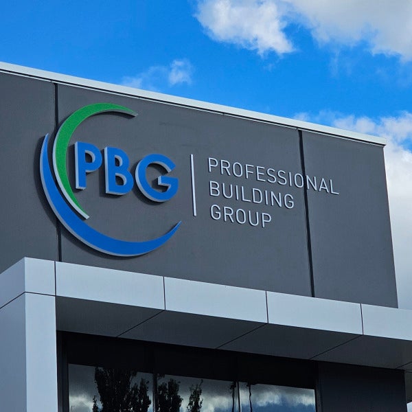Bold 3D Building Signage for PBG Group - Warragul