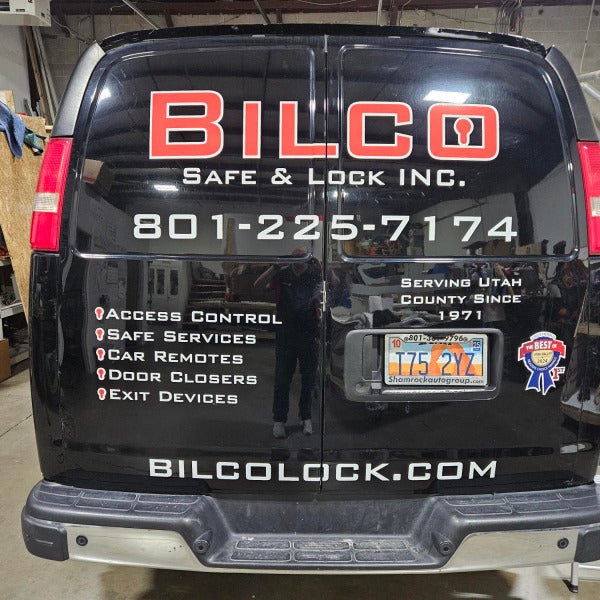 Vehicle Signage • Orem • Security Systems Industry • Bilco Safe & Lock Inc.
