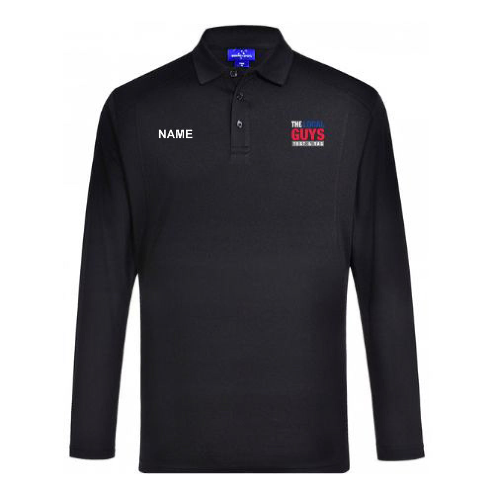 PS89- LUCKY BAMBOO LONG SLEEVE POLO Mens