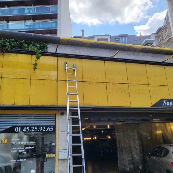 Démontage enseigne Midas