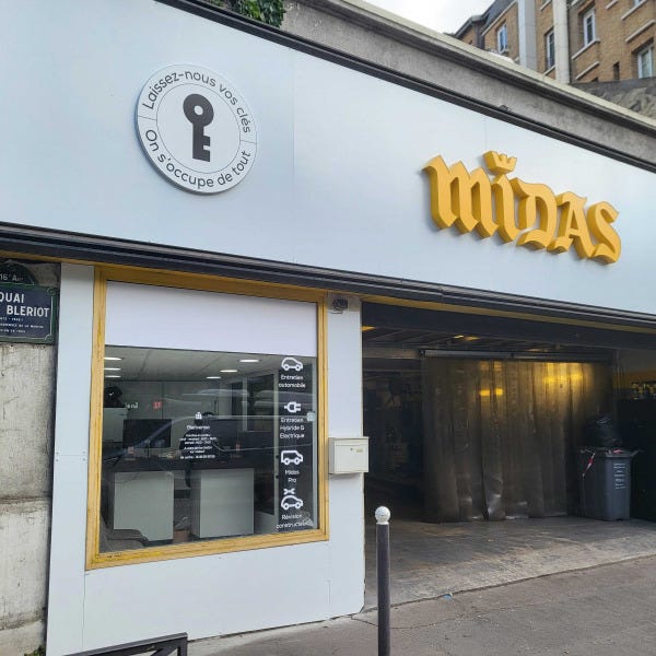 Nouvelle enseigne Midas