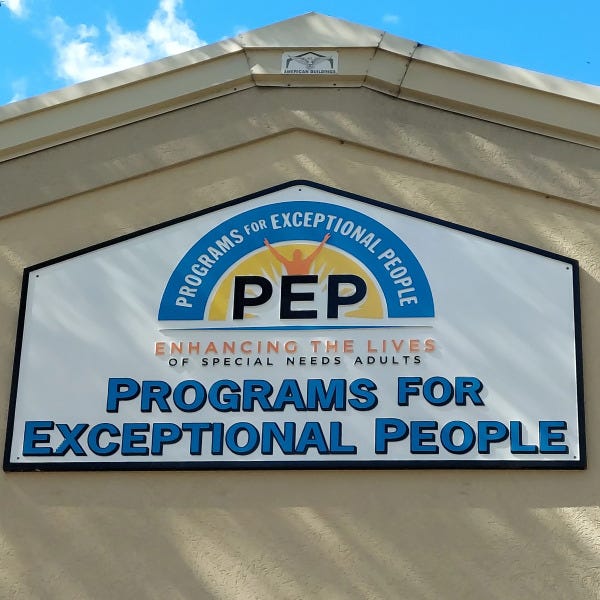 Outdoor building business signage