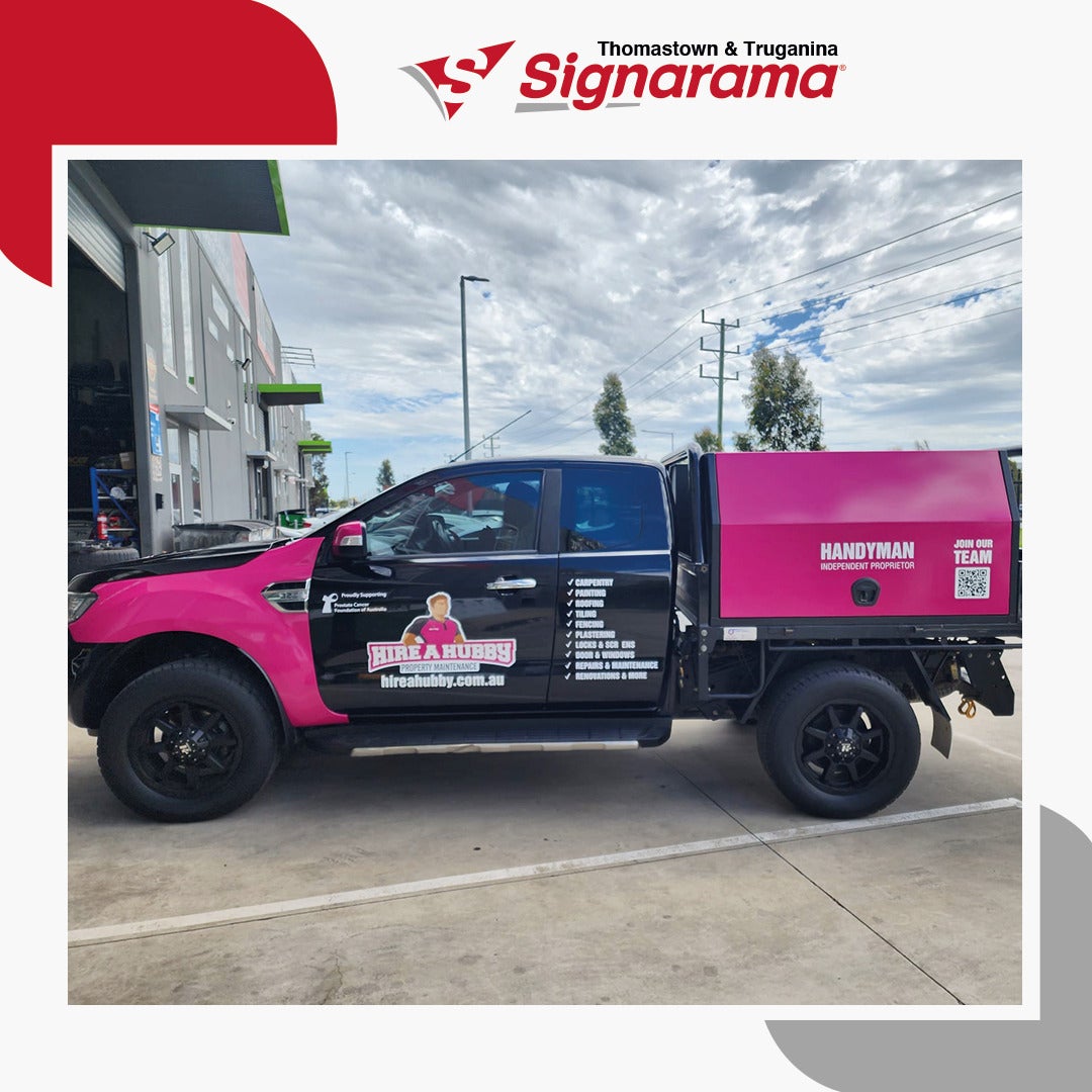 Professional Ute Truck Wrap for Hire A Hubby – By Signarama Thomastown & Truganina