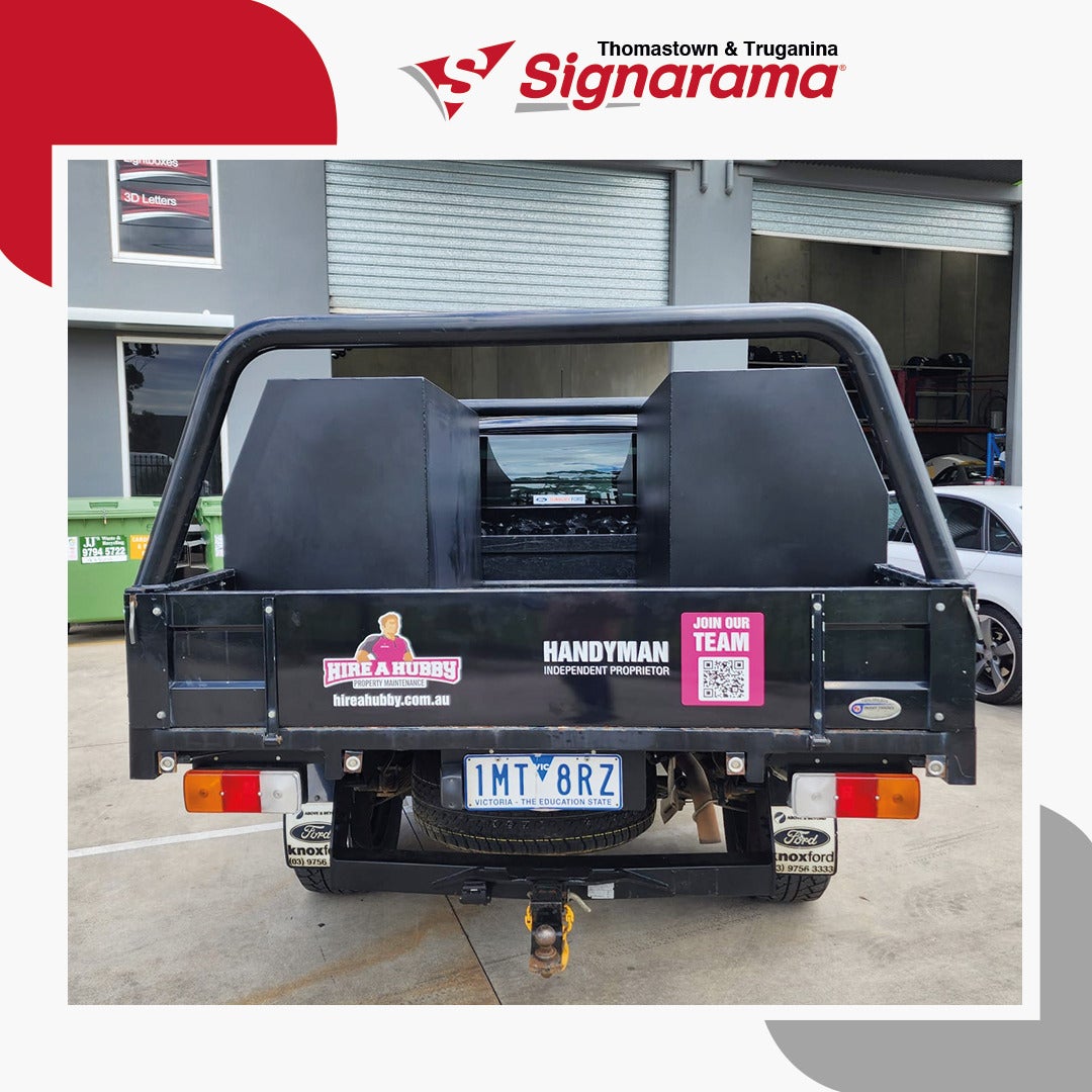 Professional Ute Truck Wrap for Hire A Hubby – By Signarama Thomastown & Truganina