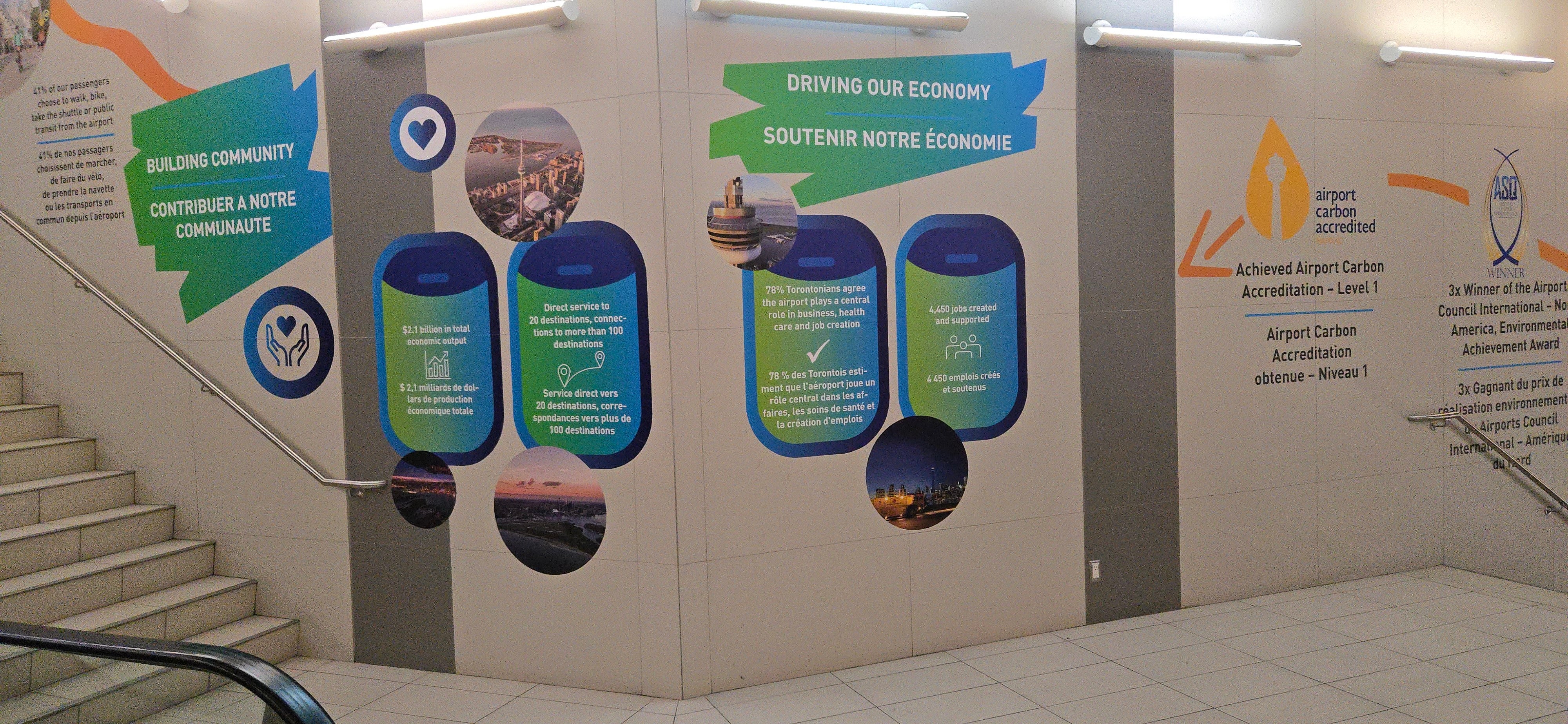 Signarama Toronto East Navigates Complexities for Ports Toronto with Wall Graphics at Billy Bishop Airport