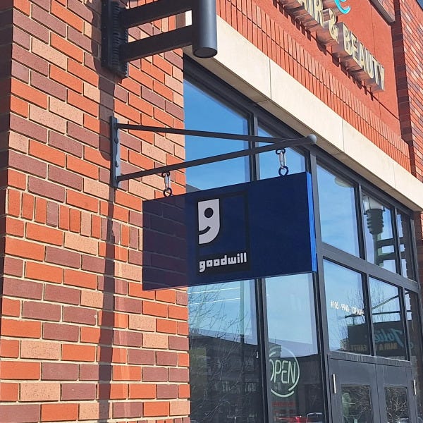 Exterior Signage for Goodwill Industries of Alberta in Edmonton, AB