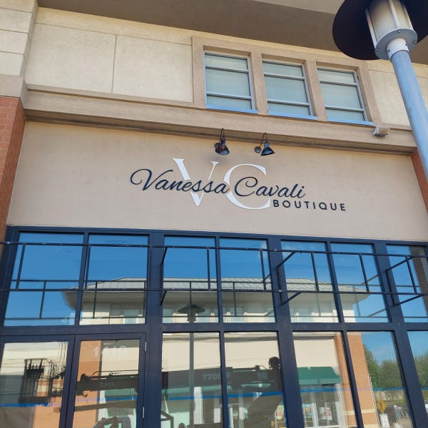 Cavali Boutique Acrylic Channel Letters