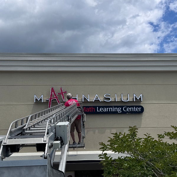 Enhancing Curb Appeal with Dimensional Letters at Mathnasium Learning Center
