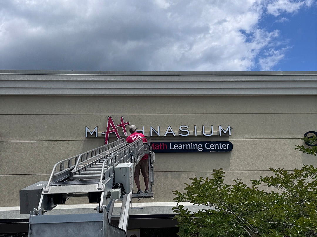 Enhancing Curb Appeal with Dimensional Letters at Mathnasium Learning Center