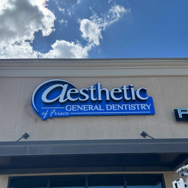 53226 - Aesthetics General Dentistry of Frisco - Exterior Lit Sign
