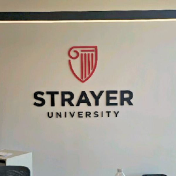 A Powerful First Impression: Strayer University’s New Reception Sign
