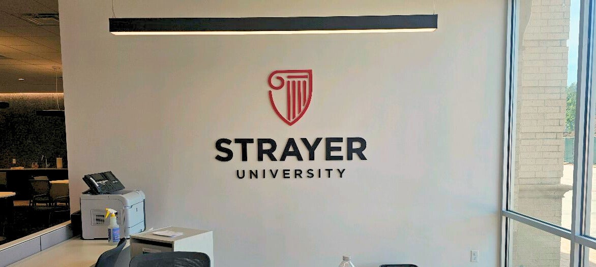 A Powerful First Impression: Strayer University’s New Reception Sign