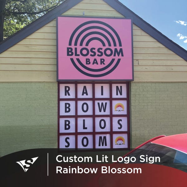 Grocery Store Fixture Signage Gets Colorful!
