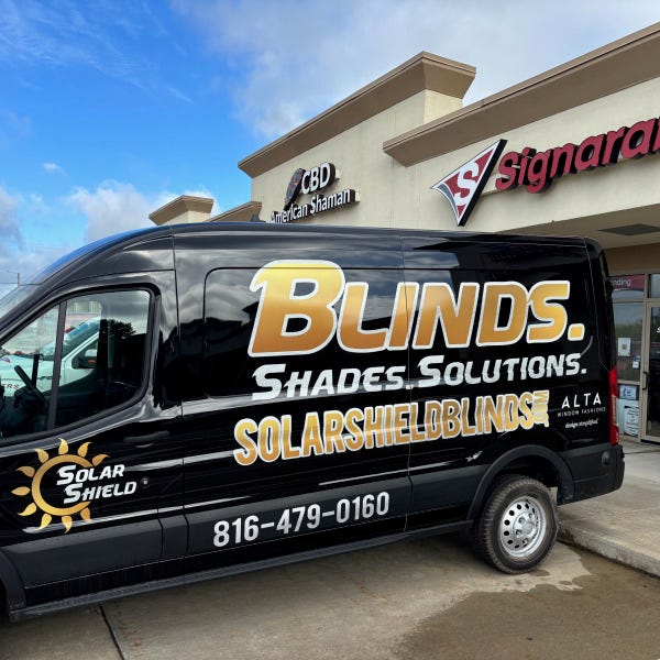 Solar Shield in Black and Gold Signarama Liberty