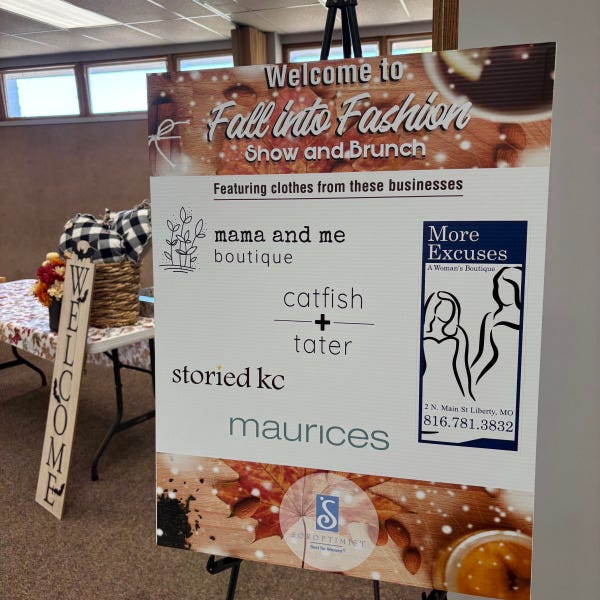 Foamcore Easel Sign