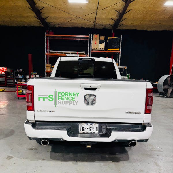 Forney Fence Supply_Truck Spot Graphics_Rear Side