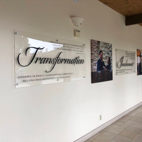 Interior Acrylic Signage