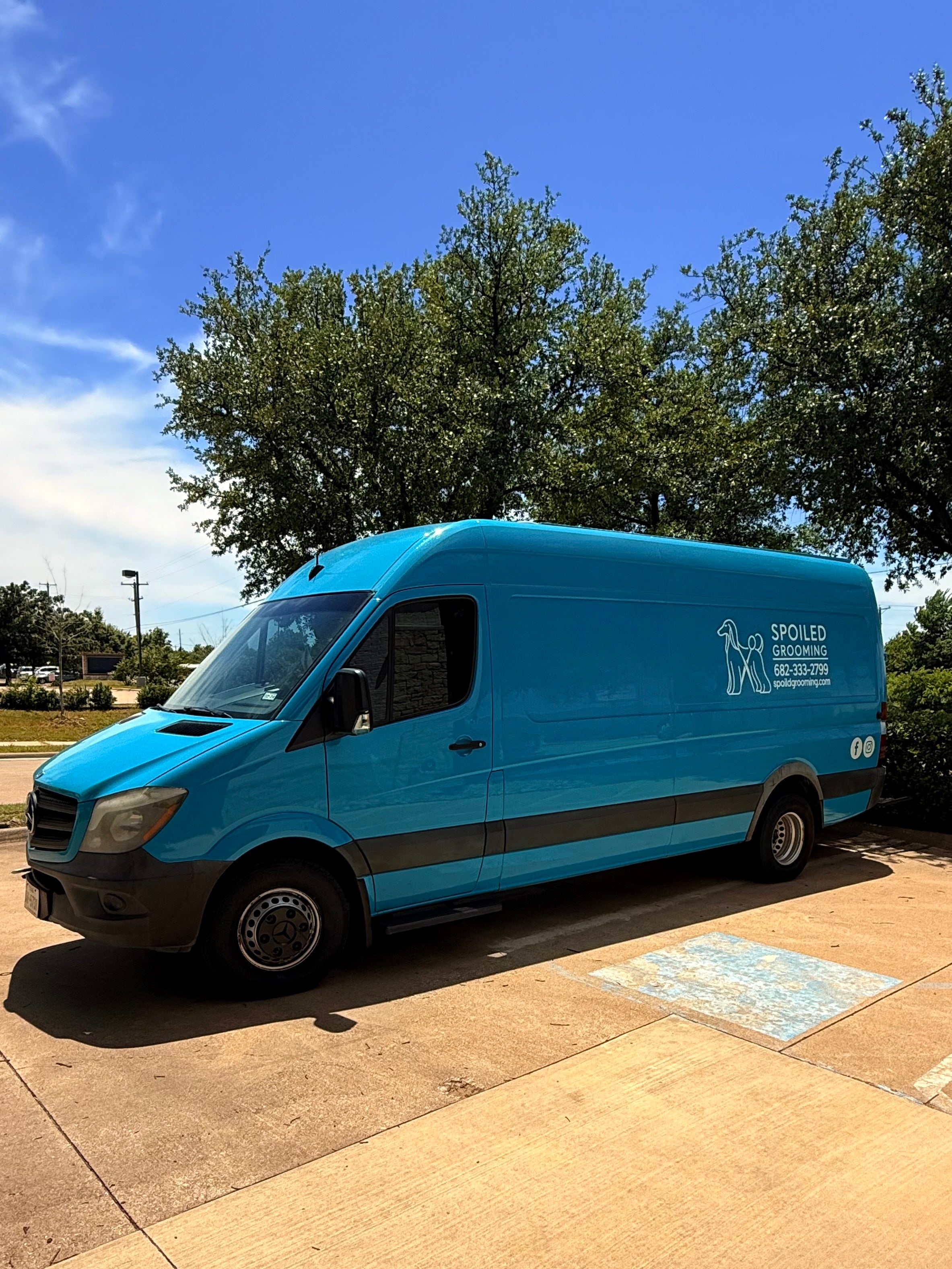 Vehicle Decals for Spoiled Grooming done by Signarama North Fort Worth/Keller