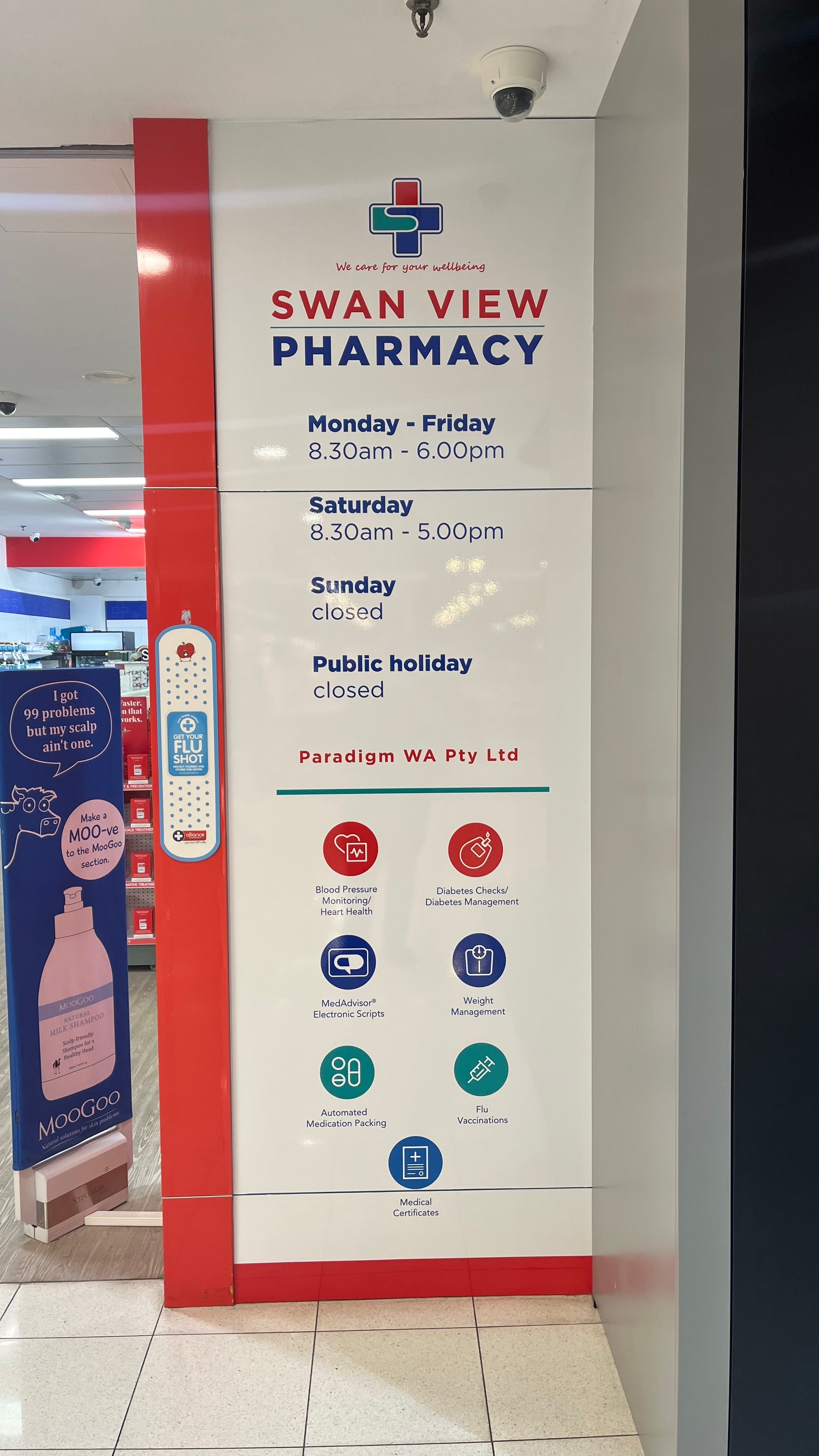 Swan View Pharmacy Signage