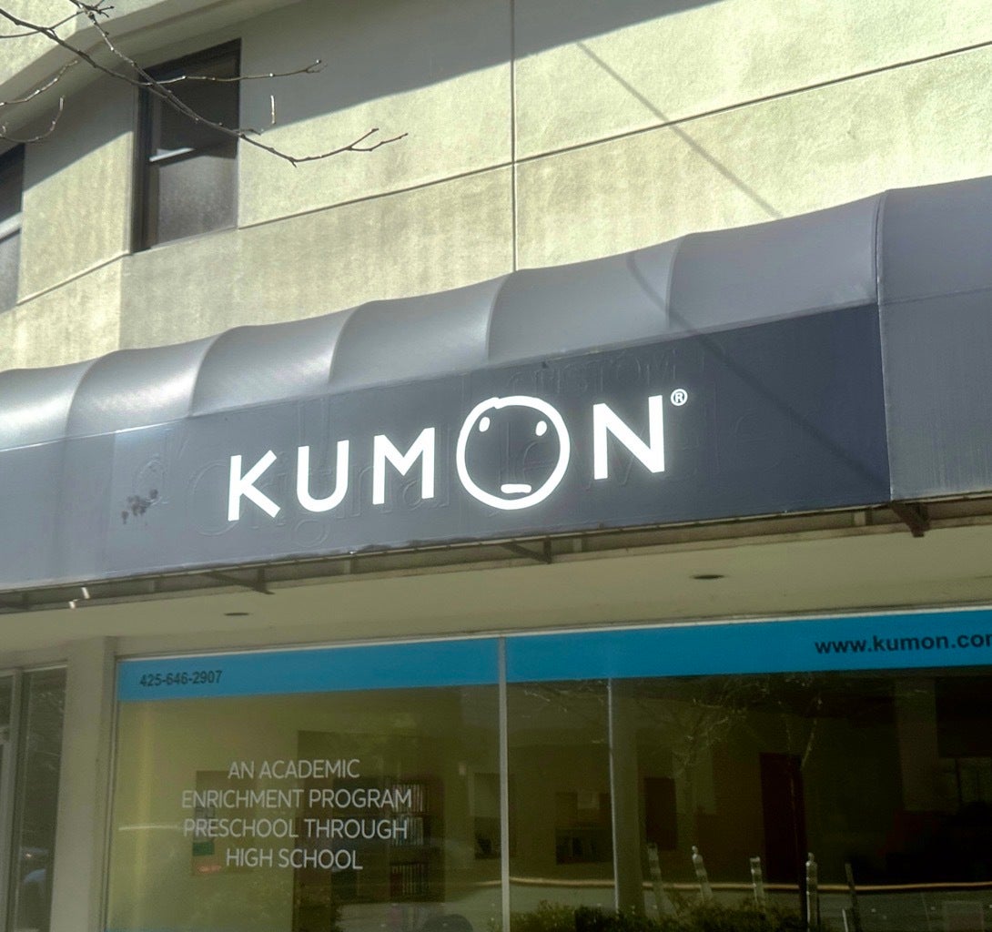 Awning Graphics That Make the Grade: Kumon’s Storefront by Signarama Redmond