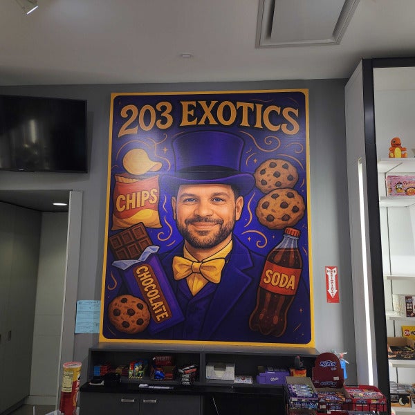 203 exotics Foamboard Signage