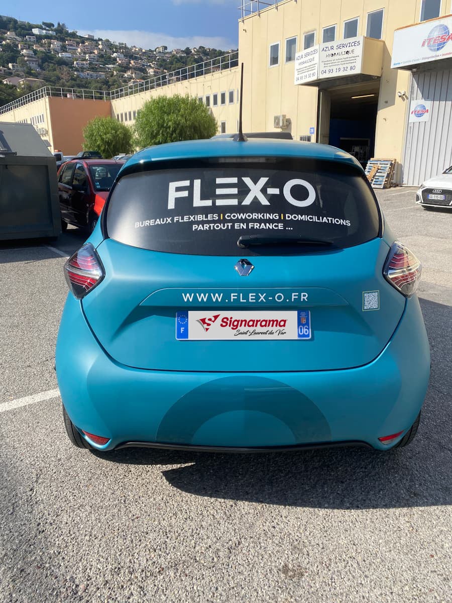 total covering personnalisé flex o signarama saint laurent du var