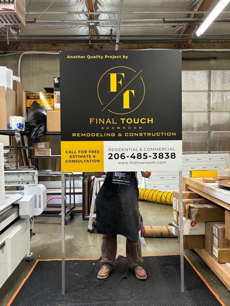 Making Big Impressions with Big Signs - Final Touch, Bellevue, WA