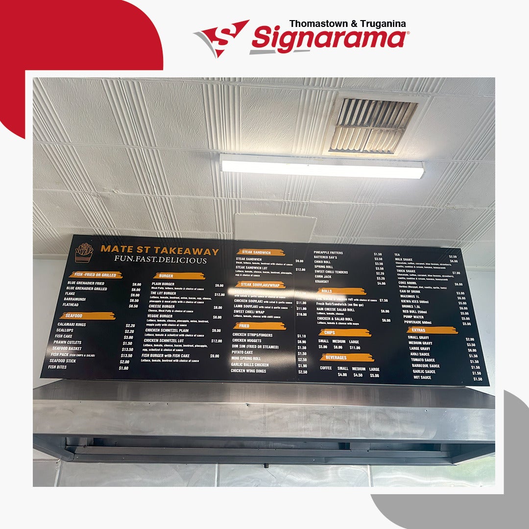 Complete Signage & Branding Package for Mate St Takeaway – By Signarama Thomastown & Truganina