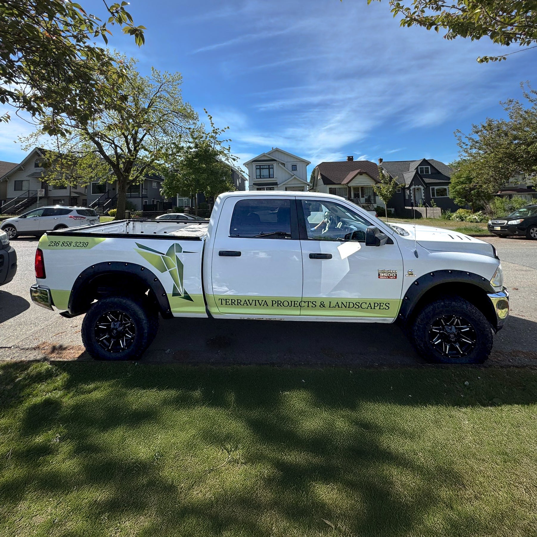 Truck branding for Terraviva Projects & Landscapes