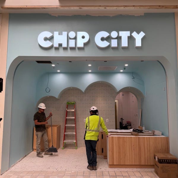 Sweet news at Tysons Corner! Brand New Channel Letter Signs for Chip City