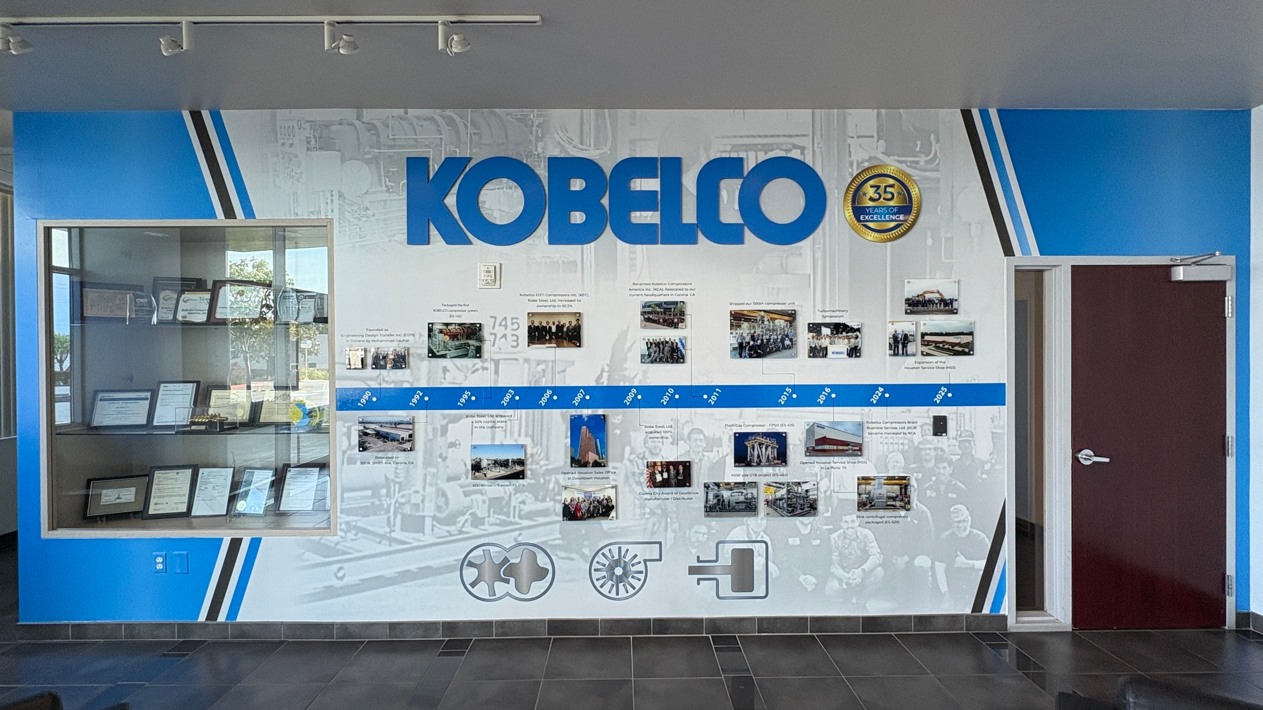 Kobelco 35th Anniversary Wall Mural