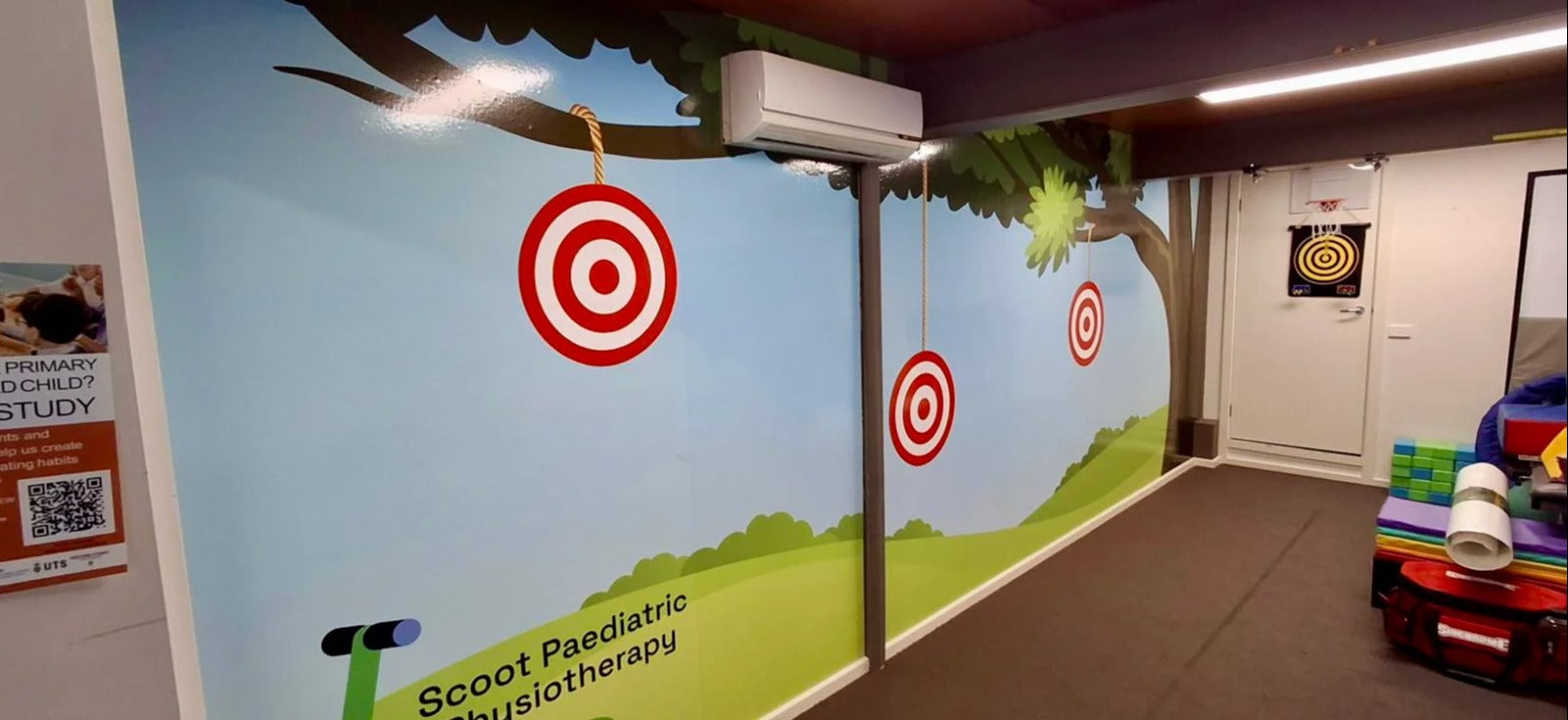 Wall Graphics - Scoot Paediatric Physiotherapy - Eltham VIC.