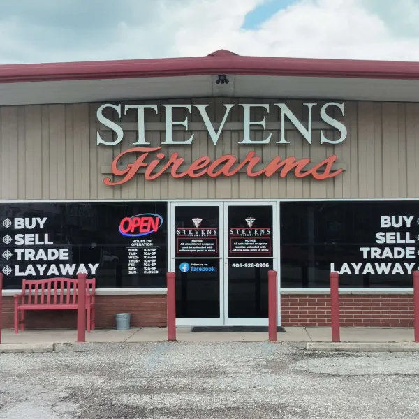 Stevens Firearms Channel Letters and Window Decals