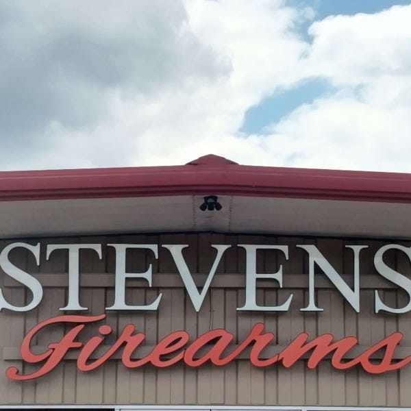 Stevens Firearms Channel Letters and Window Decals