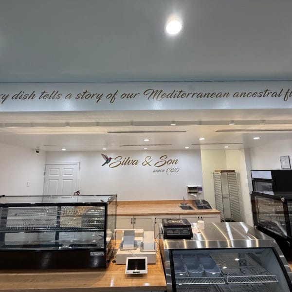 New Storefront Signage for Silva and Sons Mediterranean Café in Vienna, VA