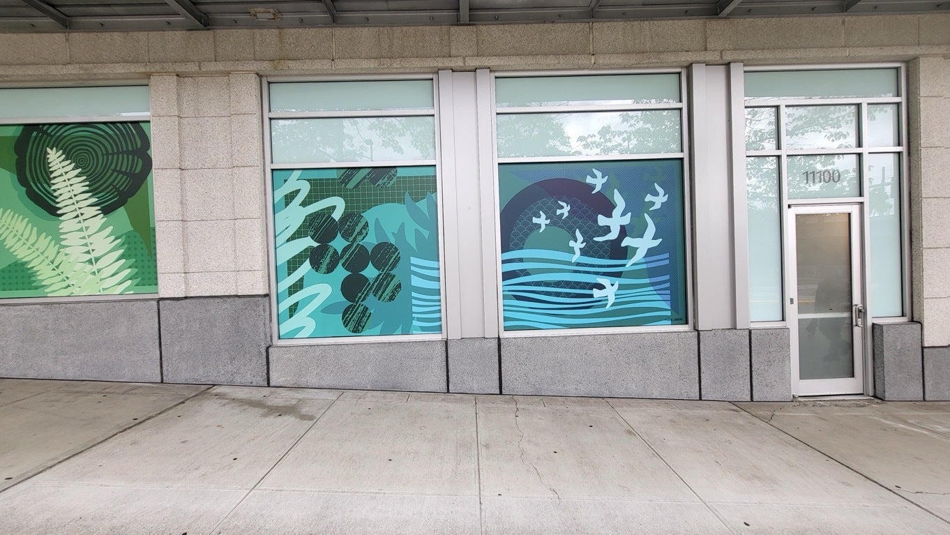 Bringing Local Art to Life: Window Graphics at Meydenbauer Center, Bellevue