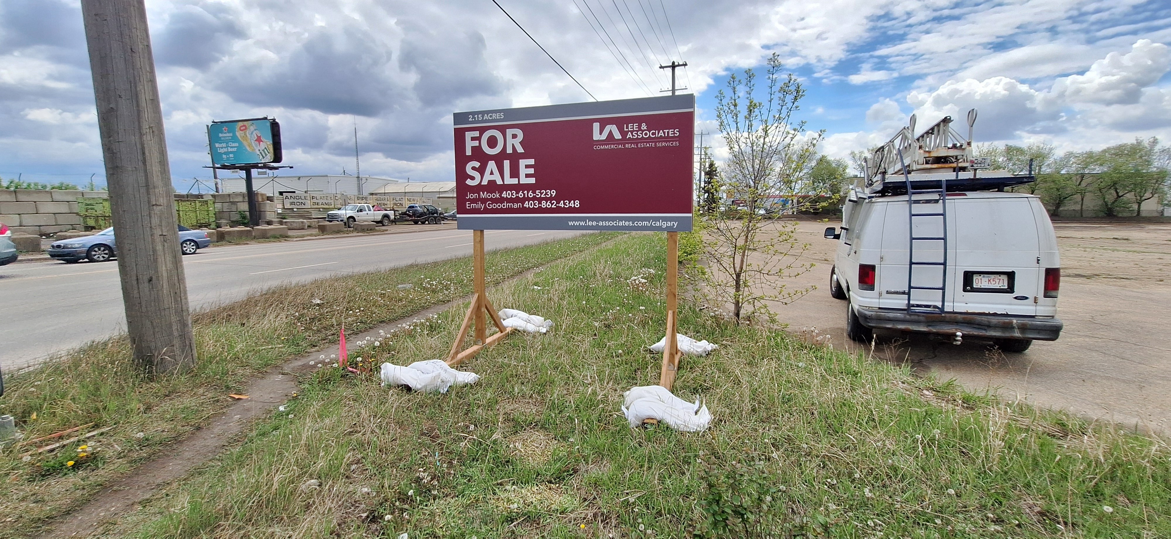 Post & Panel sign for Lee & Associates in Calgary, AB
