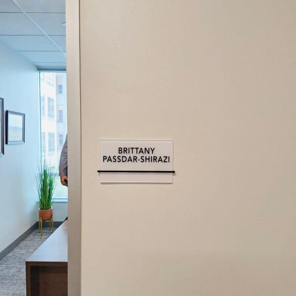 Room Sign_Name Plate_ Brittany Passdar