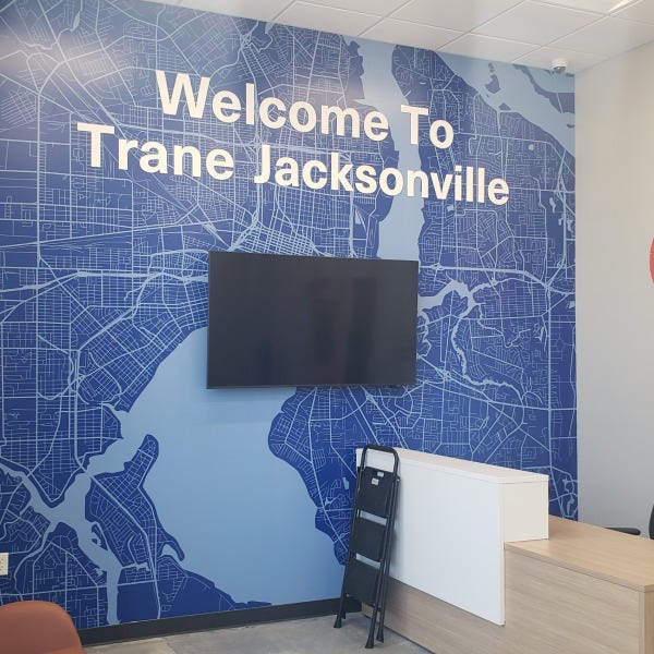 Trane Lobby Wall