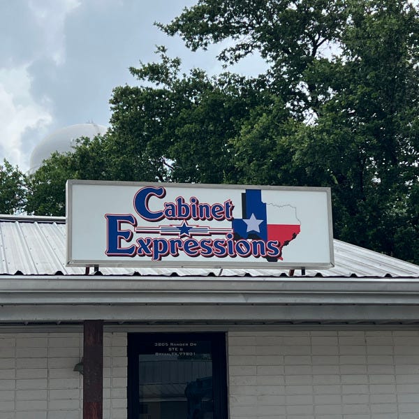 Cabinet Expressions Store Signage