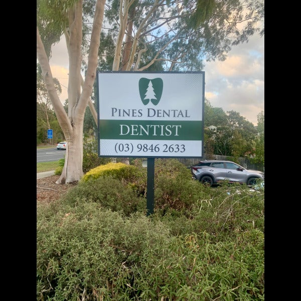 Lightbox, One Way Vision & A-Frame - The Pines Dental Centre - Templestowe VIC.